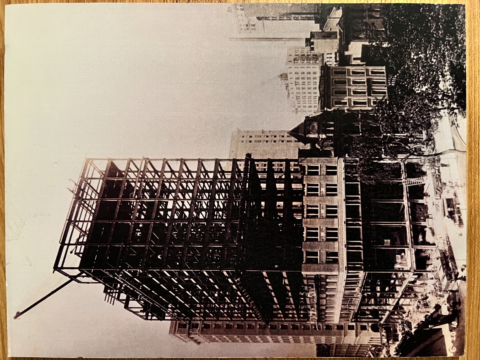 Exchange Building construction, circa 1910
